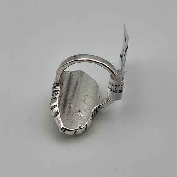 Free People | Turquoise Western Ring | Silver Color | Size 6 - Picture 3 of 5